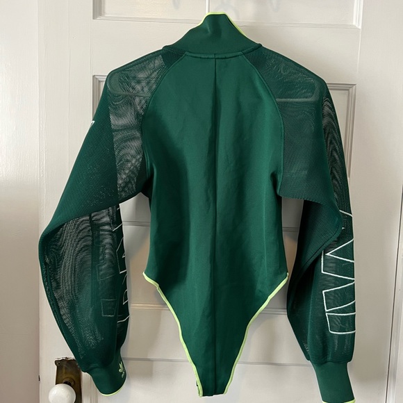 Adidas X IVY PARK Green Bodysuit Mesh Sleeves - Picture 6 of 8